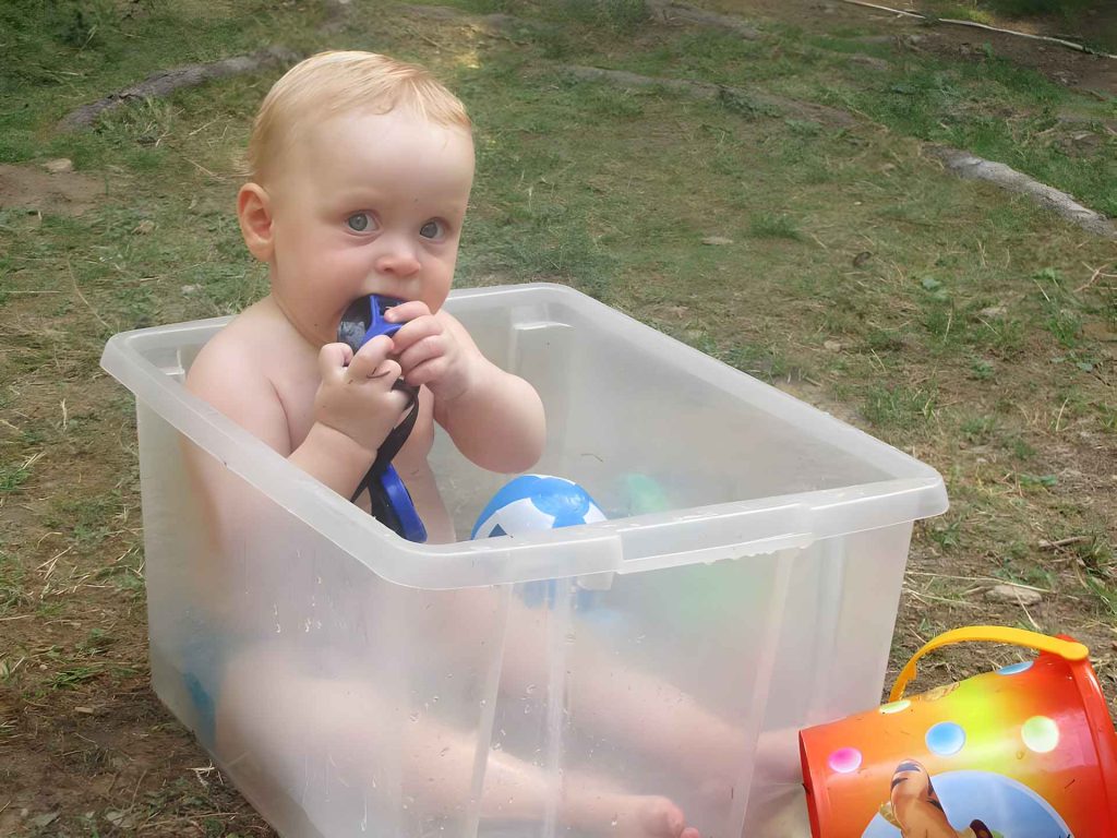 kamperen met baby