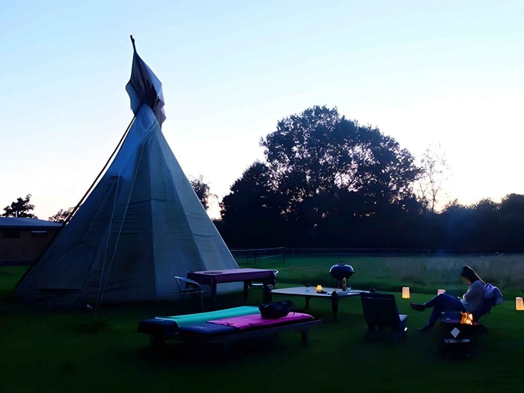 overnachten tipi glamping