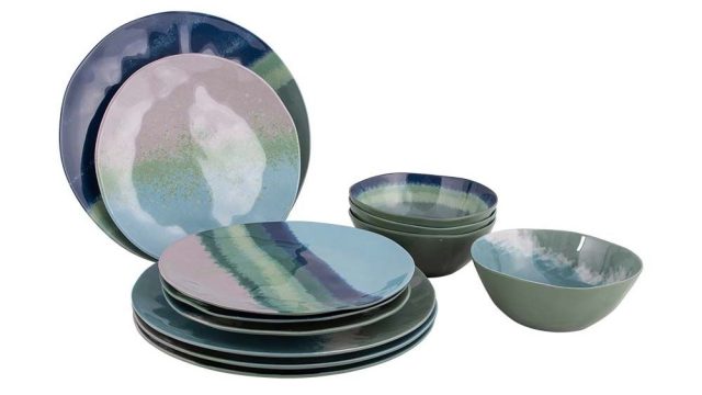 bo camp servies halo blauw groen