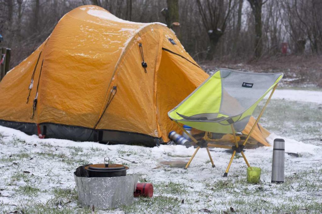 winterkamperen natuurkampeerterrein