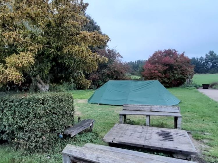 Tent op camping de Puthorst 2
