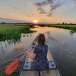 Natuurkampeerterrein It Dreamlân 11 28.a Camping Friesland kano zonsondergang 150x150