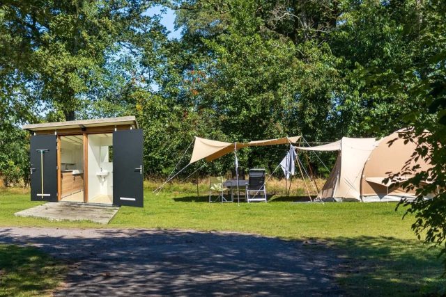 camping met privé sanitair in Drenthe Westerbergen