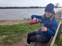Verse filterkoffie tijdens de wandeling