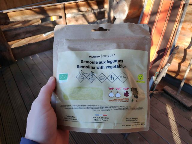 Decathlon Semolina with vegetables