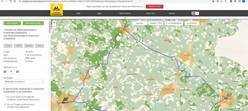 Beste gratis fietsrouteplanner? – 5 zelf getest!