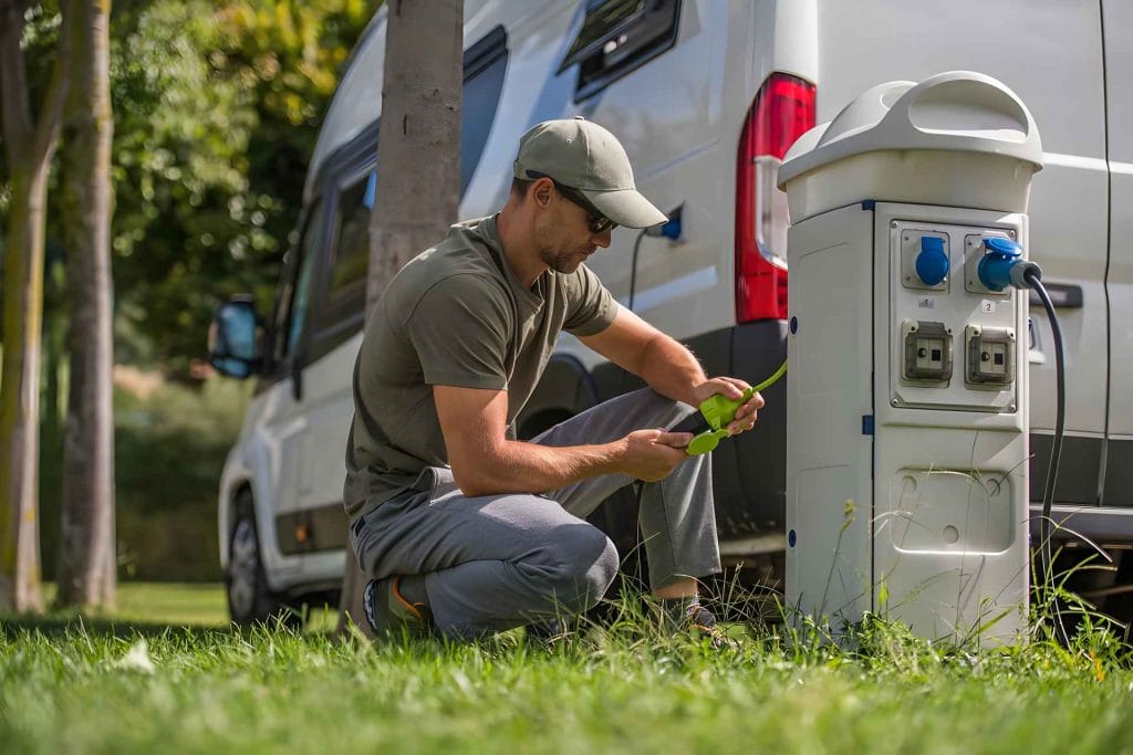 stroom elektra camping