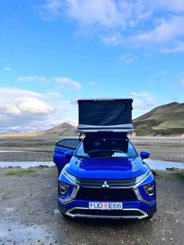 auto met daktent huren in Ijsland