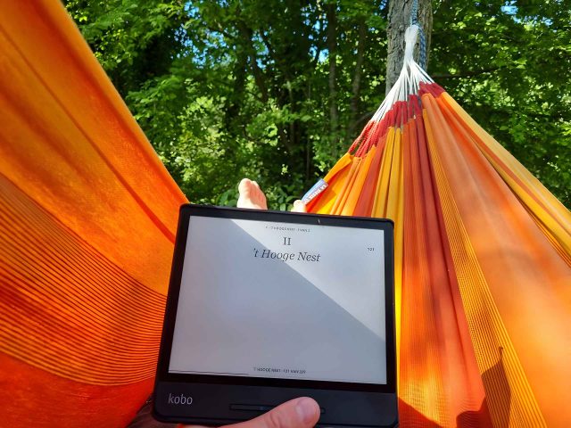 e-reader buiten