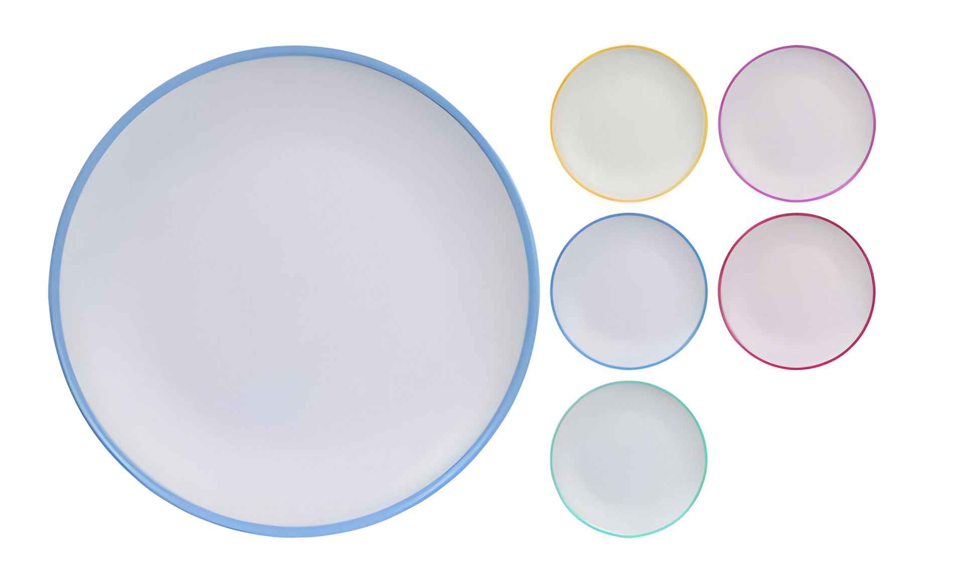 Melamine bordjes rand