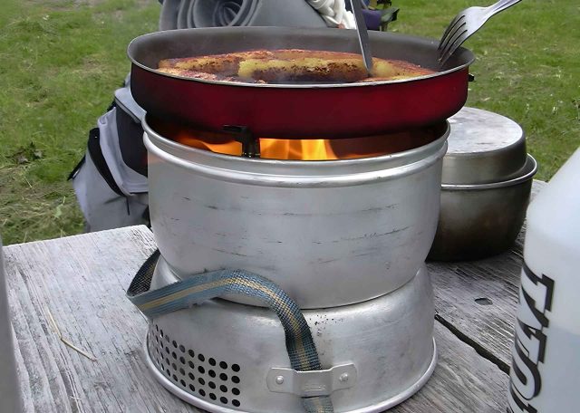 Trangia brander winterkamperen 
