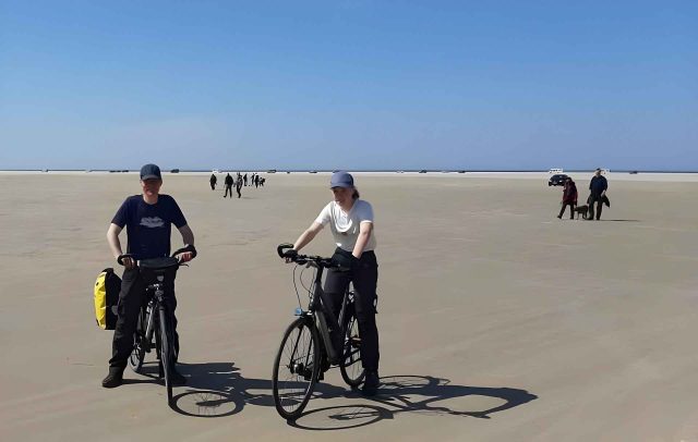 Fietsen Denemarken strand 2