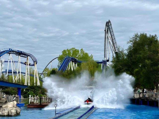 De waterattracties in Europa-Park zijn cool