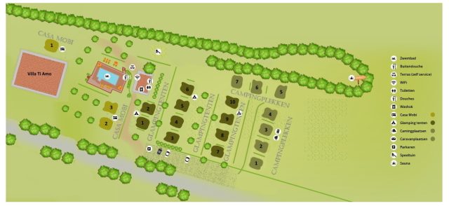 Camping Le Marche 23 Plattegrond camping le Marche 640x294