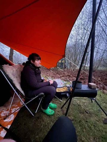 Anevay Frontier Stove tent houtkachel uitgeprobeerd