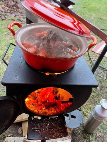 Anevay Frontier Stove tent houtkachel met tentdoorgang