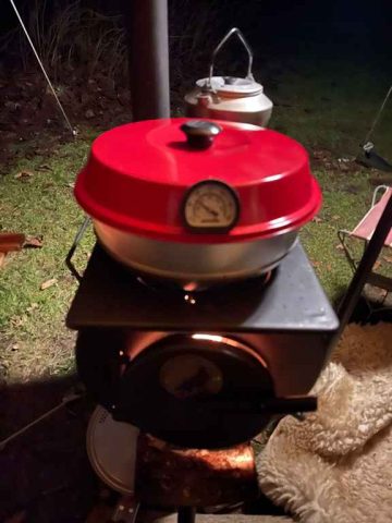 Anevay Frontier Stove tent houtkachel bakken