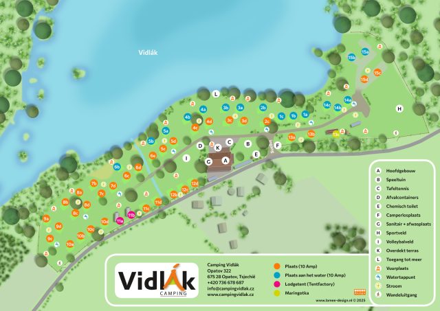 Camping Vidlák 35 Plattegrond Camping Vidlak NL LR 640x453