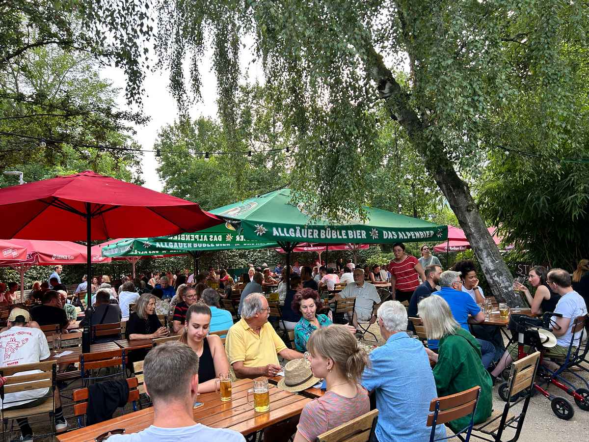 Terras bij Biergarten Schleusenkrug