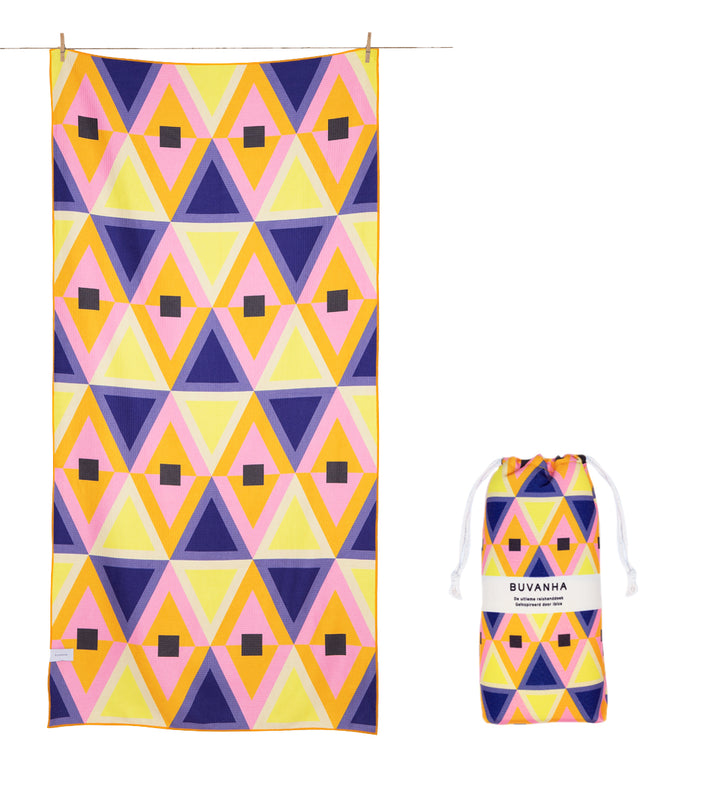 Buvanha reishanddoek Ibiza - compact - zandvrij - sneldrogend - gerecycled microvezel handdoek - 90cm x 200cm