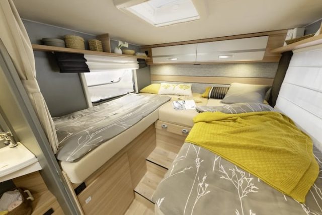 luxe camper huren, bedden Trend camper