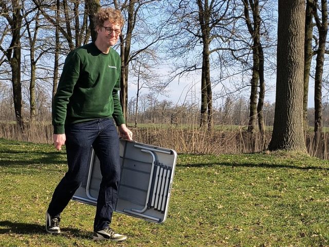 Bo-camp premium campingtafel meenemen