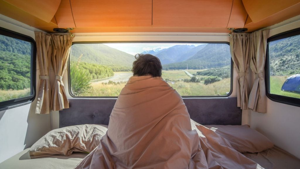 hoesloos dekbed camper of caravan