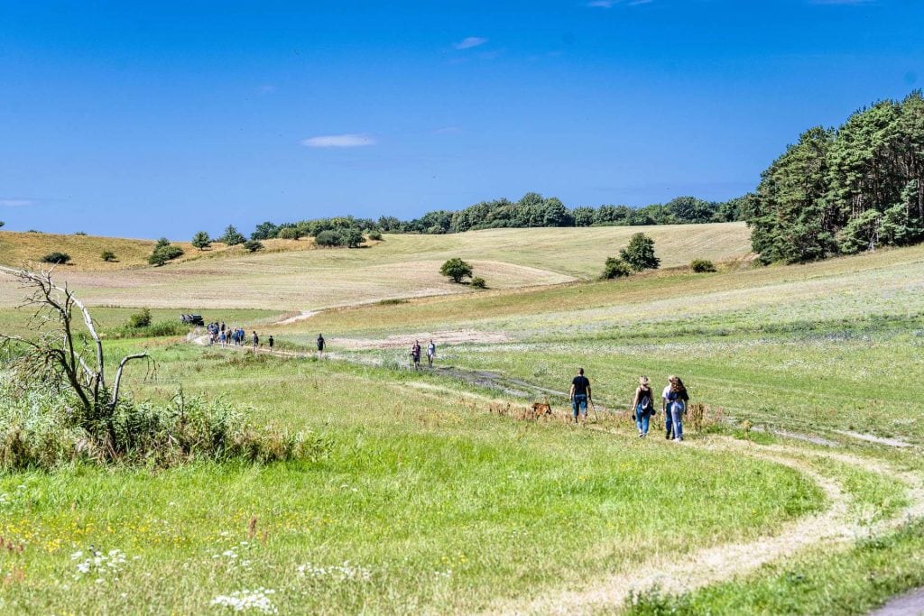 Kamperen op Rügen, Mönchgut-garnitz wandelen Zicker Berghe