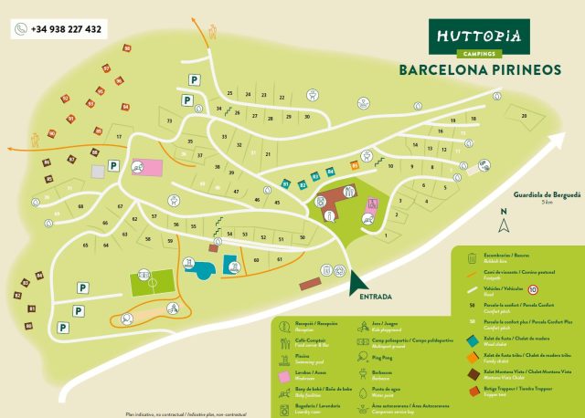 Huttopia Barcelona de Pirineos 27 plattegrond barcelona pirineos 640x458