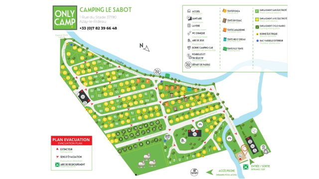 Camping Le Sabot OnlyCamp 19 Plattegrond camping Le Sabot 640x360