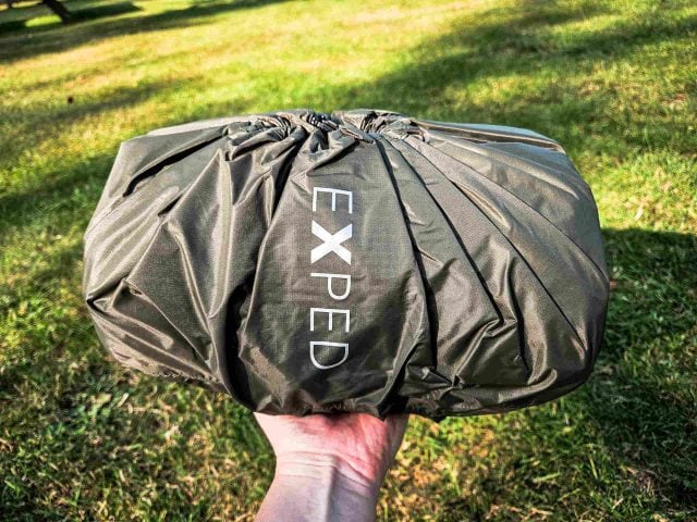 Compact pakketje Exped MegaMat Ultra