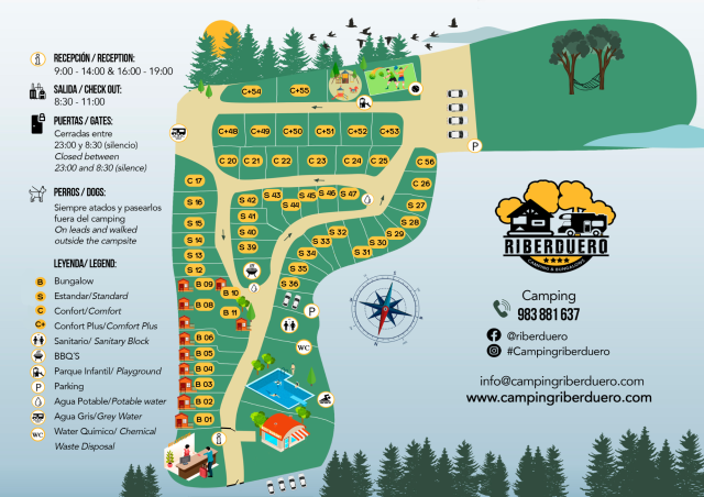 Camping Riberduero 21 plano camping riberduero 640x452