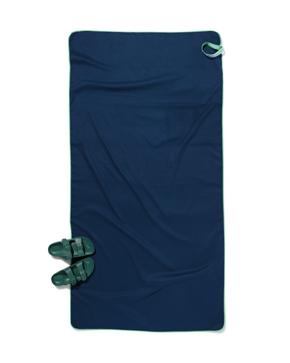 HEMA HEMA Strandlaken 70x140cm Microvezel Donkerblauw (donkerblauw)