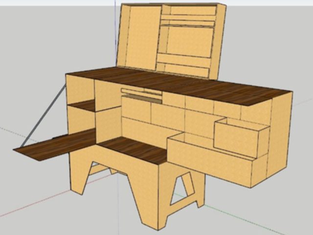 kampeerkist bouwtekening