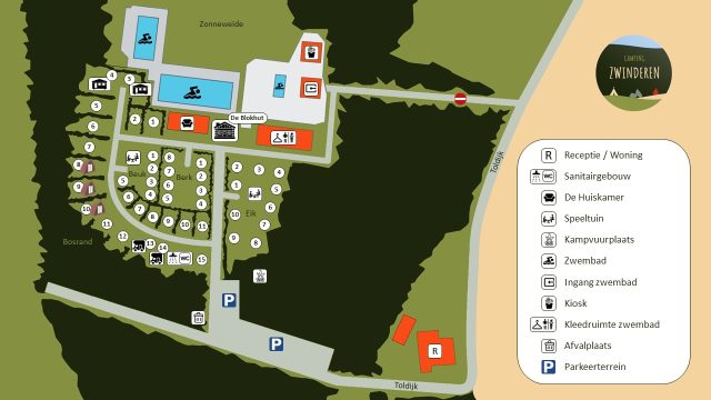 Camping Zwinderen 35 plattegrond camping zwinderen drenthe 640x360