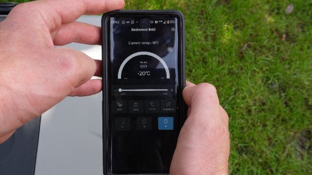 REdwood B40 T compressor koelbox app