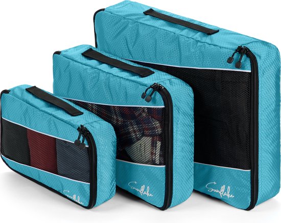 Packing Cubes Set 3 delig - Blauw