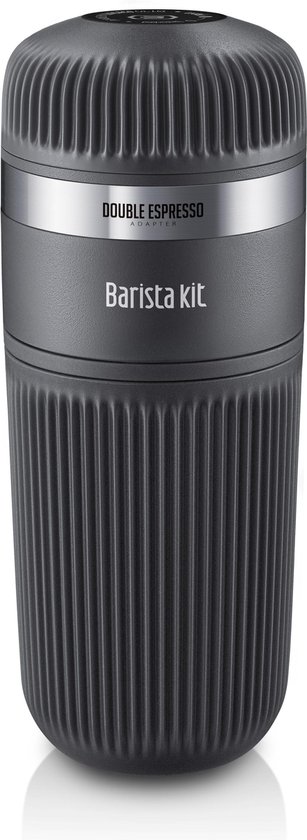 Wacaco - Nanopresso Barista Kit - Grotere Waterreservoir en 3 Filtermanden - Zwart