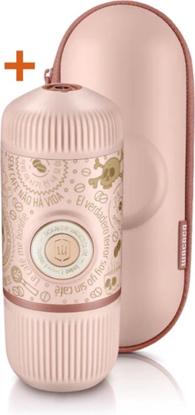 Wacaco Nanopresso - Draagbare Espressomachine - Met Beschermhoes - Dark Souls Pink